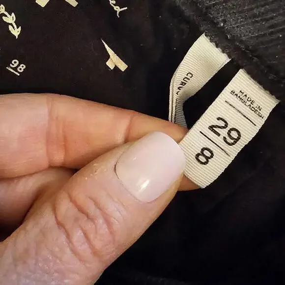 LOFT Women's Black Corduroy Pants 29/8 - Picture 5 of 10